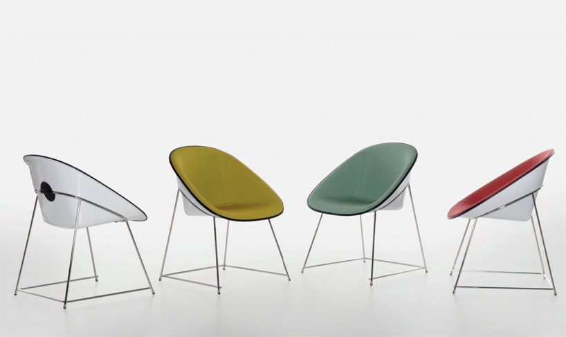 konstantin grcic's CUP chair for plank draws from the design of plastic shell suitcases