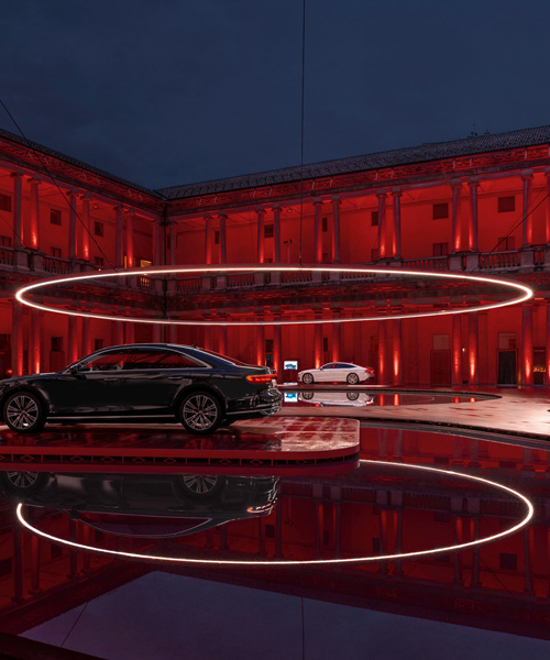AUDI's 'fifth ring' installation by MAD architects lights up milan design week