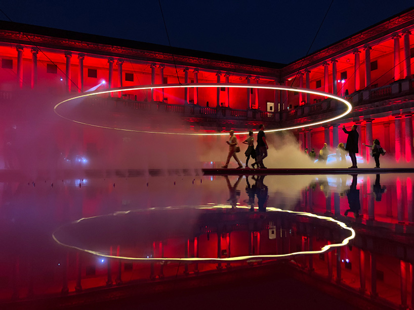 AUDI's 'fifth ring' installation by MAD architects lights up milan