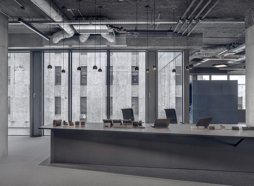 KOS architects' latest design is a spatially opened and flexible workstation in poland