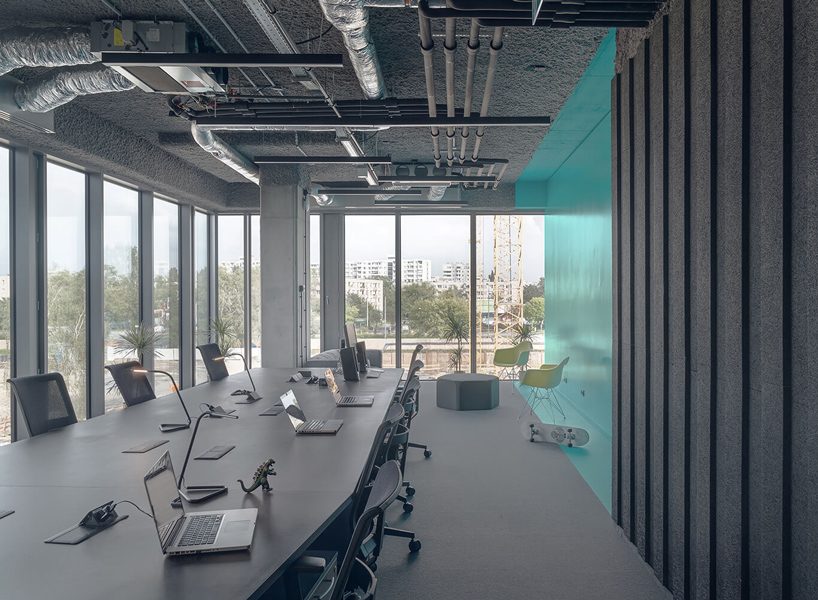 KOS architects' latest design is a spatially opened and flexible workstation in poland