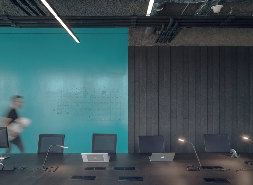 KOS architects' latest design is a spatially opened and flexible workstation in poland