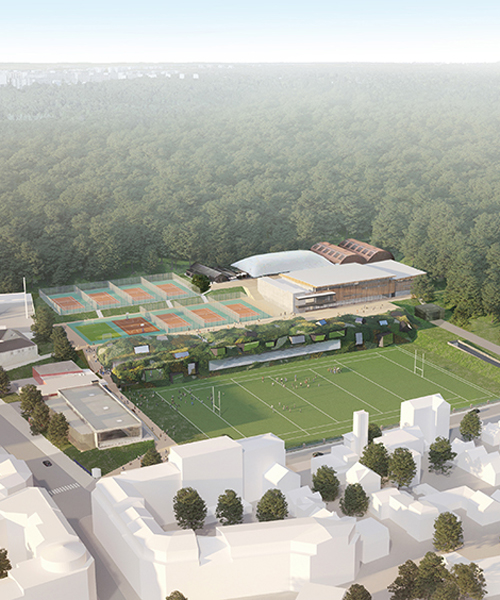 SCAU's recently proposed stadium in paris will disappear under a luxuriant vegetation