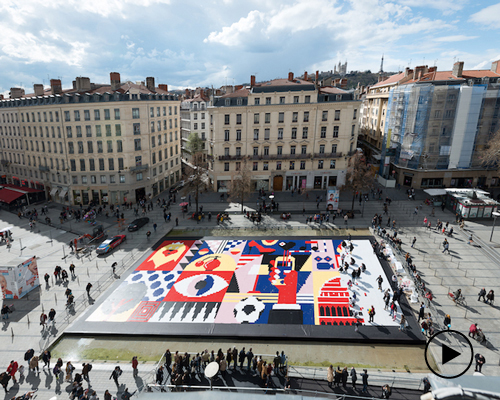 TETRO agency + fernando volken togni develop giant participatory street art in lyon
