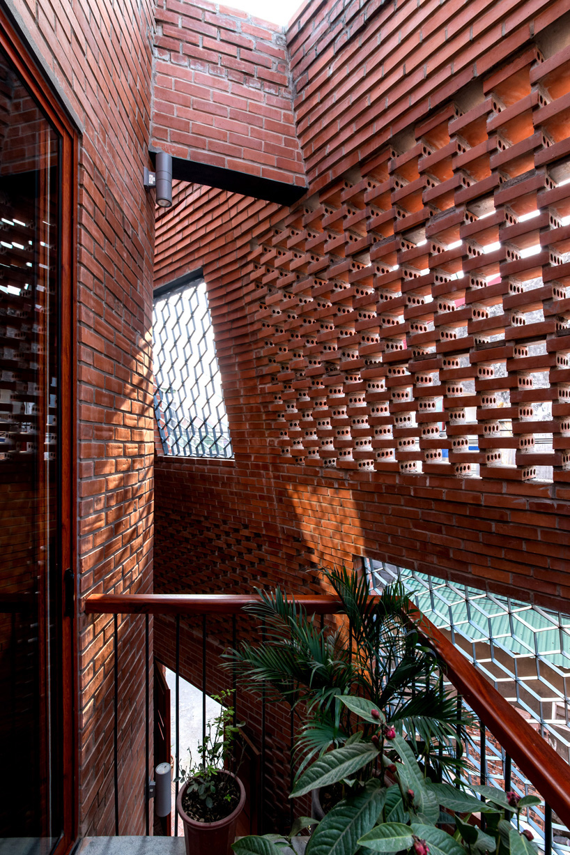 this vietnamese townhouse urban brick cave that simulates nature