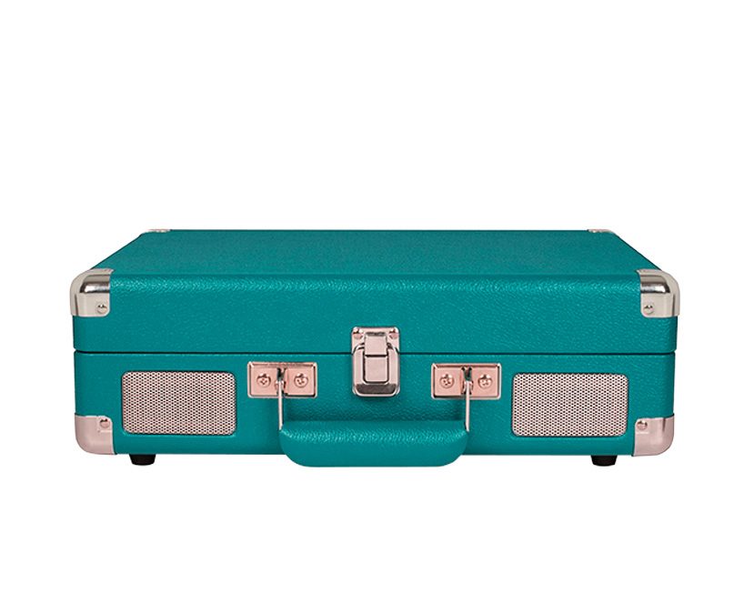 crosley's most popular turntable just got the denim treatment