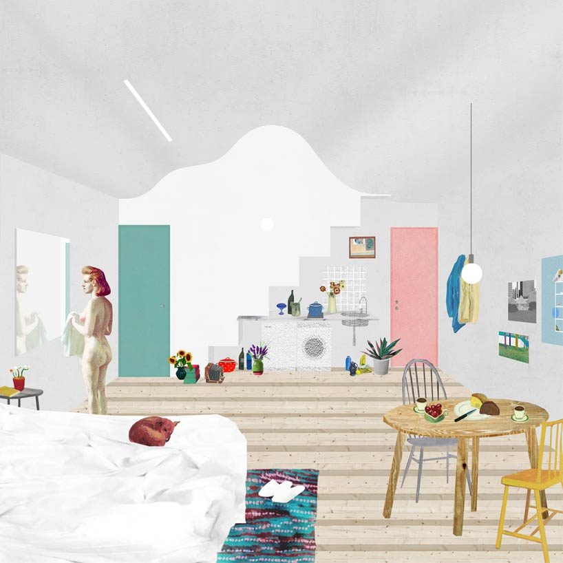 fala atelier completes the house in rua do paraíso covered with marble stripes