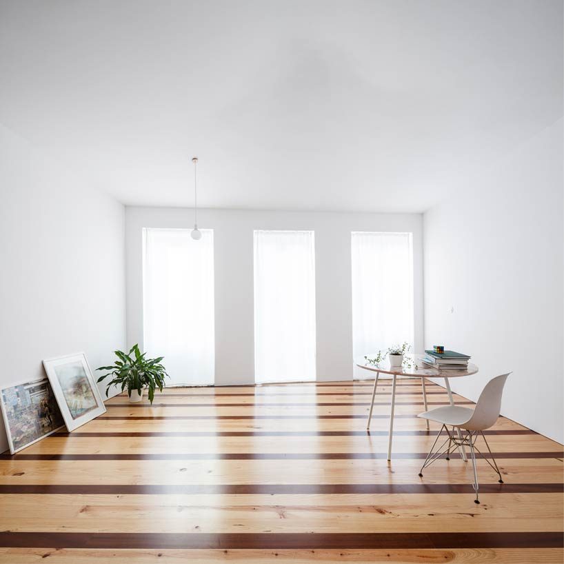 fala atelier completes the house in rua do paraíso covered with marble stripes