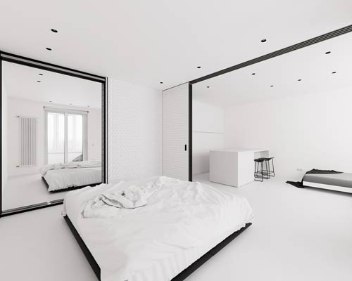 FLOW project sets a bright flexible apartment in moscow