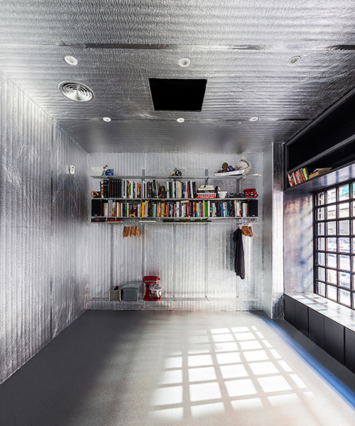 a glittering silver box for a gastronomic space in madrid by hector fernandez elorza