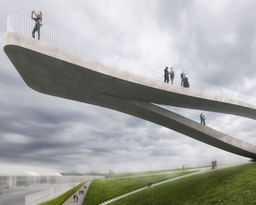 MVRDV’s SeaSaw balances over land and sea in den helder, the netherlands