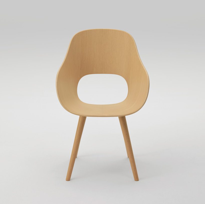 maruni celebrates 90 years with wooden chair by naoto fukasawa and james morrison 