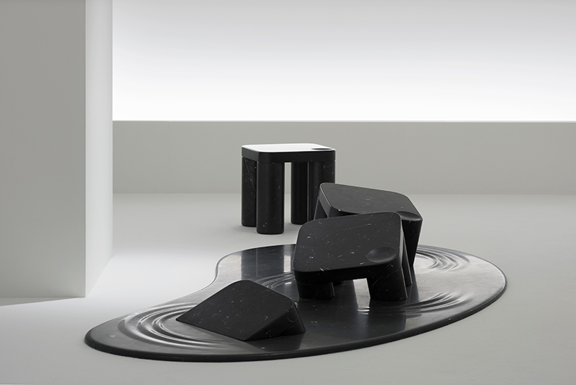 nendo's into marble installation for marsotto edizioni at milan design week