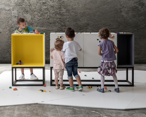 NINE associati create textured furniture for adult LEGO fans