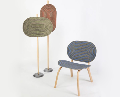 philipp hainke presses hemp and organic binder into furniture collection