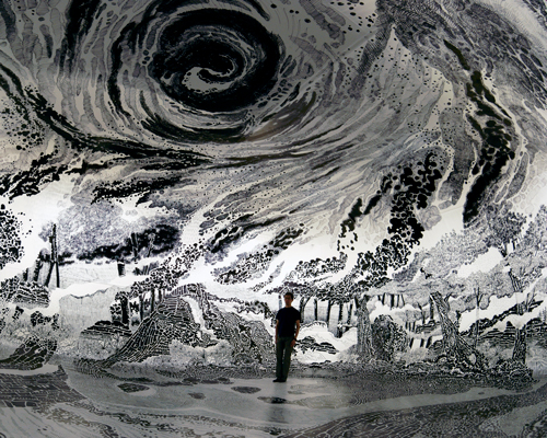 this immersive marker drawing looks more fluid than a water color painting