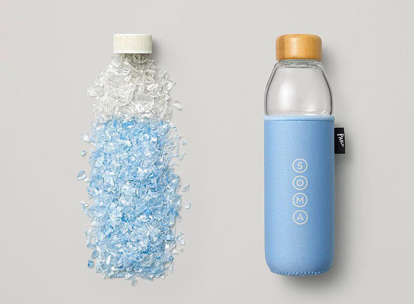 parley & soma ocean plastic waste reusable bottles 