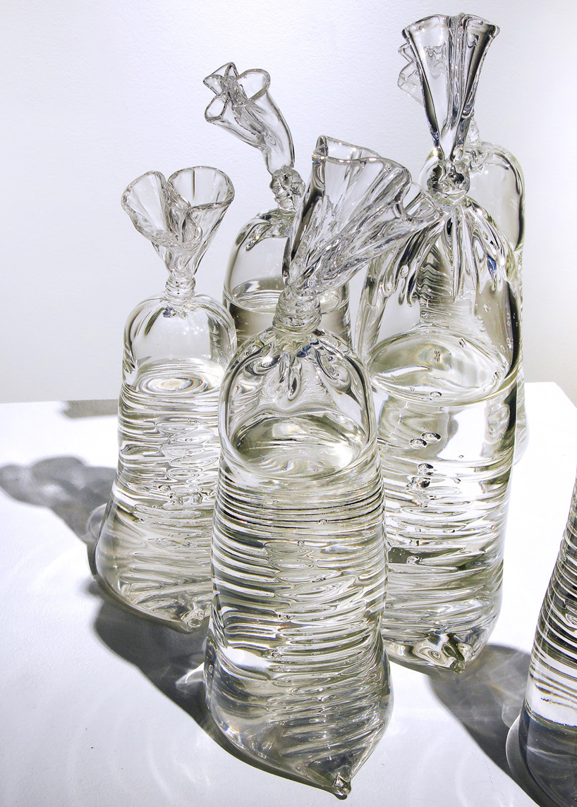 glass water bolsa sculpture