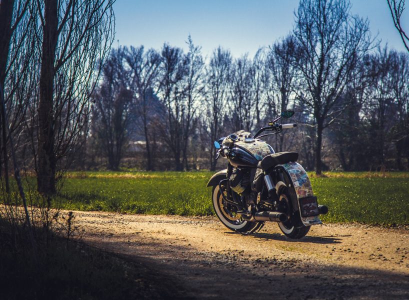 rustom's vecchio conio — old money — motorbike is inspired by italian engineering