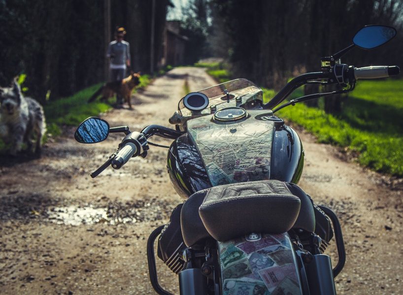 rustom's vecchio conio — old money — motorbike is inspired by italian engineering
