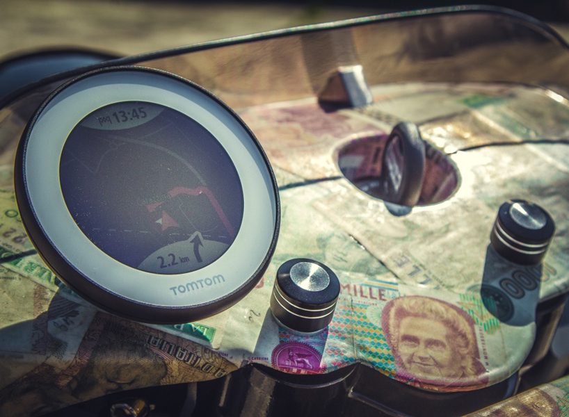 rustom's vecchio conio — old money — motorbike is inspired by italian engineering