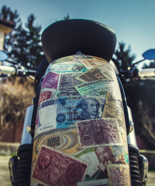 rustom's vecchio conio — old money — motorbike is inspired by italian engineering
