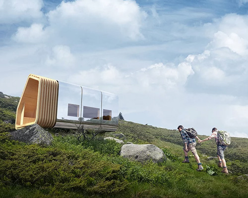 smart, energy-efficient shelter transforms into shiny beacon on bulgaria's vitosha mountain