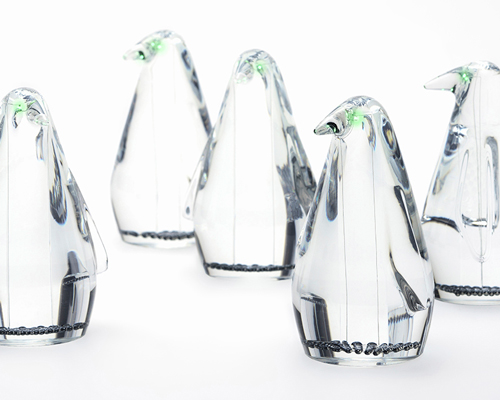 ryosuke fukusada uses spherical solar cells to light up penguin’s eyes