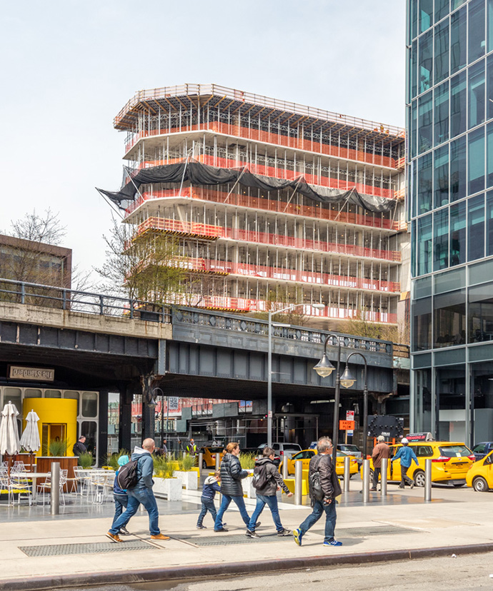 40 tenth avenue by studio gang tops out in new york's meatpacking district