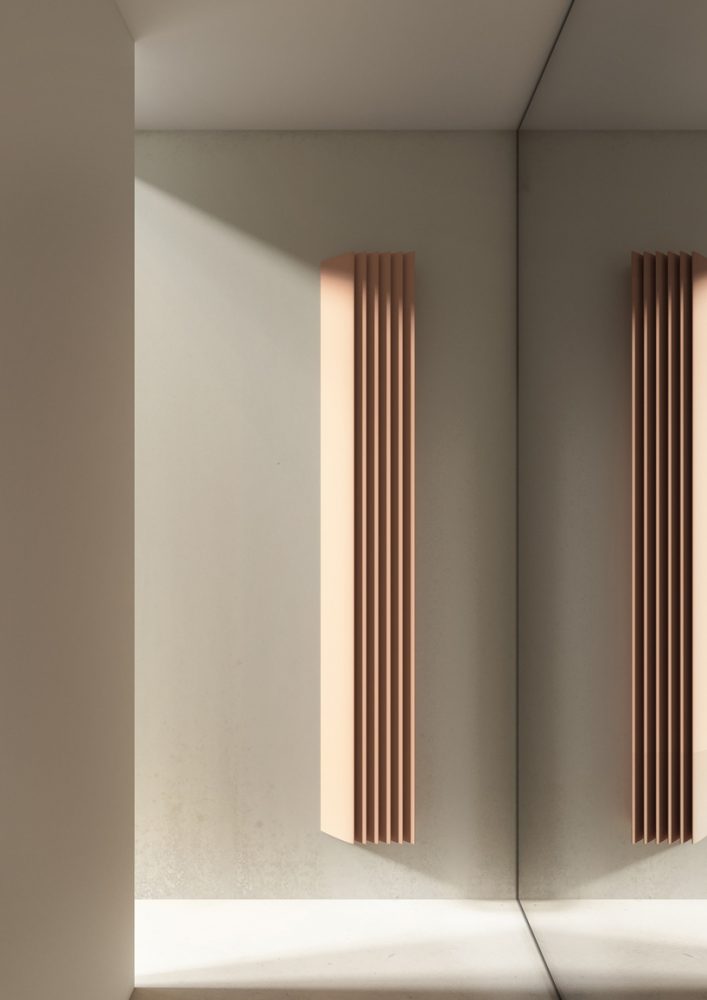 alberto meda designs modular radiator with pleated surfaces for tubes ...