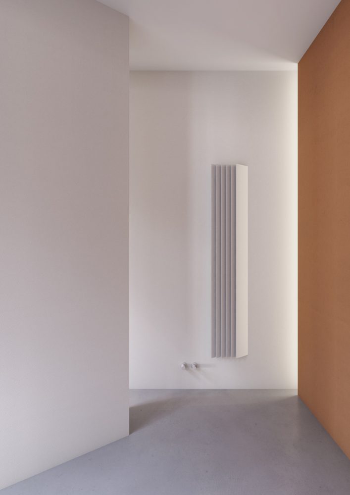 alberto meda designs modular radiator with pleated surfaces for tubes ...