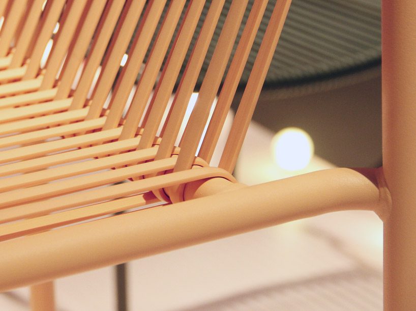 pedrali's tribeca chair by mandelli pagliarulo recalls childhood memories of summer