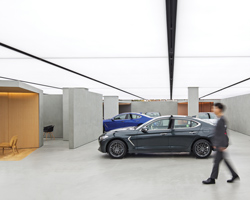OMA / AMO deliver prototype showroom in korea for hyundai's genesis car brand