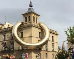 plastique fantastique puts a ring on it (it being a building in spain)