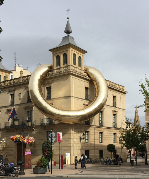 plastique fantastique puts a ring on it (it being a building in spain)