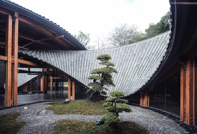 Archi Union S In Bamboo Pavilion Is Shaped Like A Infinity Symbol