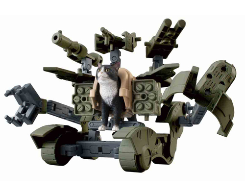 bandai hobby releases nekobusou, a collection of armoured cats toy figures
