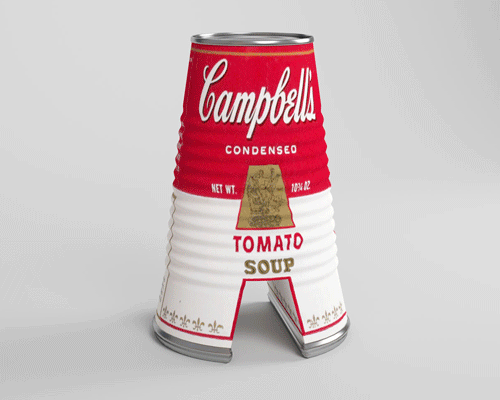 this digital art-phabet typeface spells out the works of 26 famous artists
