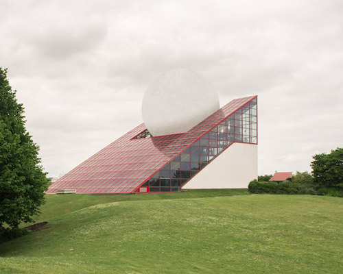 aumond aurélien questions futuristic architecture of 90s capturing french park futuroscope