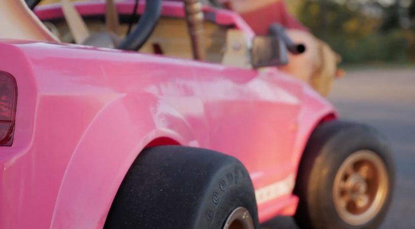 barbie car with dirt bike engine