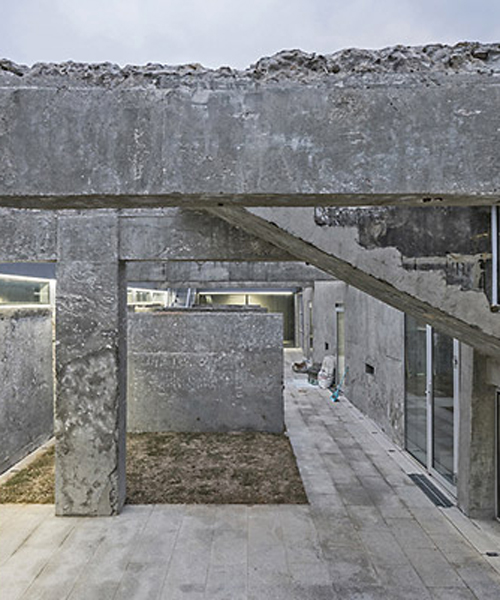 core architects converts a concrete military facility in korea into a cultural center