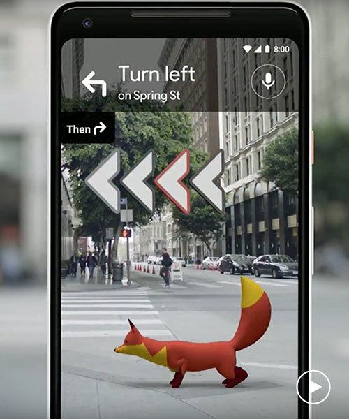 google reveals guiding fox in revised augmented reality maps app