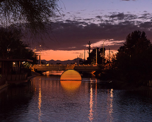 jotta studio's 'green ray' embodies the rising and falling of the arizona sunset
