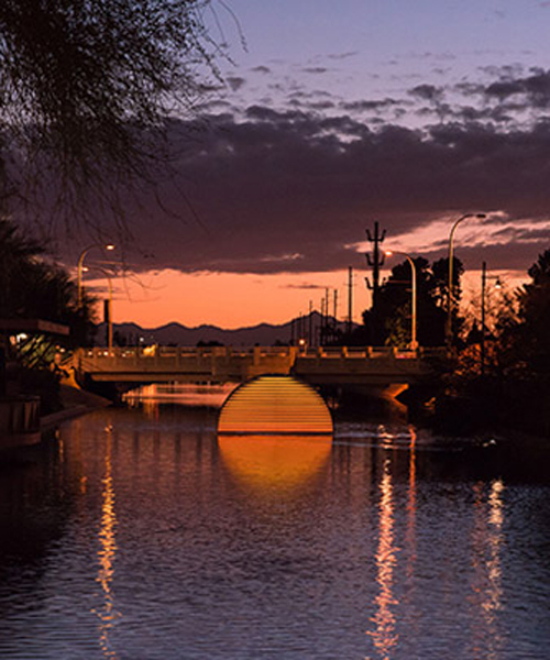 jotta studio's 'green ray' embodies the rising and falling of the arizona sunset
