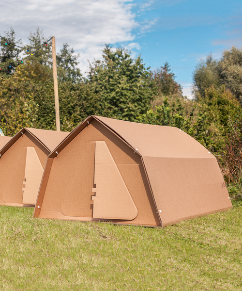 100% recyclable cardboard tents are pitching up at festivals in a bid to make them more eco-friendly