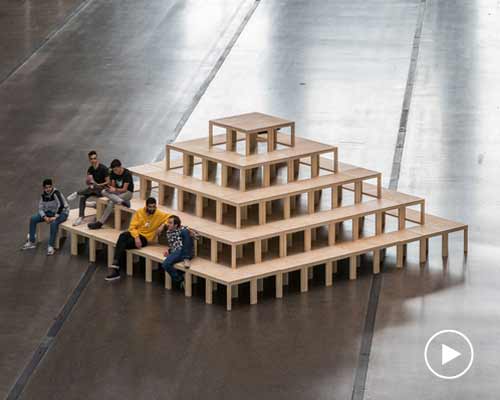 lacktopia for la nave: enorme studio create a lack-table utopia in madrid