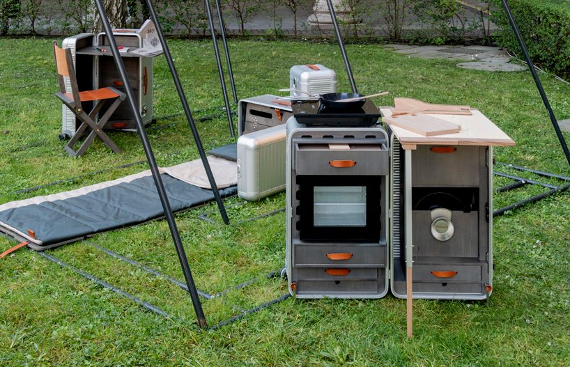 marc sadler packs the kitchen in a suitcase with portable cookstation for FMP