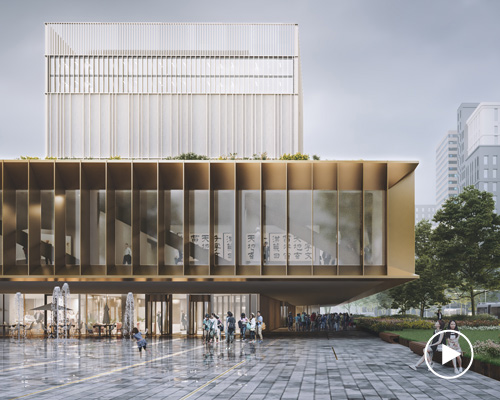 mecanoo proposes two contrasting volumes for taiwan national archive building