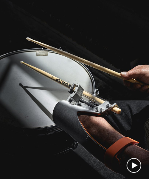 paradiddle, an open-source 3D-printed drumming prosthesis by dominic siguang ma