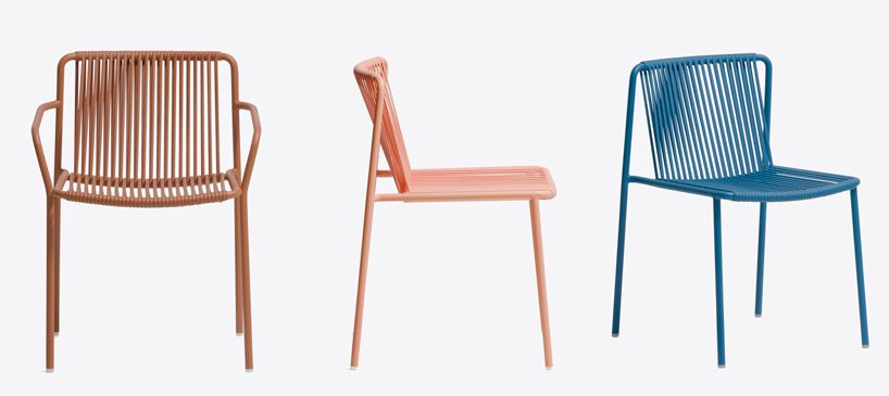 pedrali's tribeca chair by mandelli pagliarulo recalls childhood memories of summer